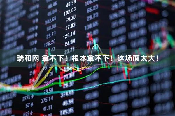 瑞和网 拿不下！根本拿不下！这场面太大！