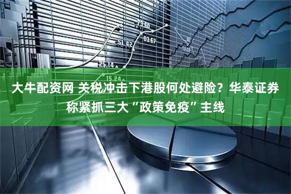 大牛配资网 关税冲击下港股何处避险？华泰证券称紧抓三大“政策免疫”主线